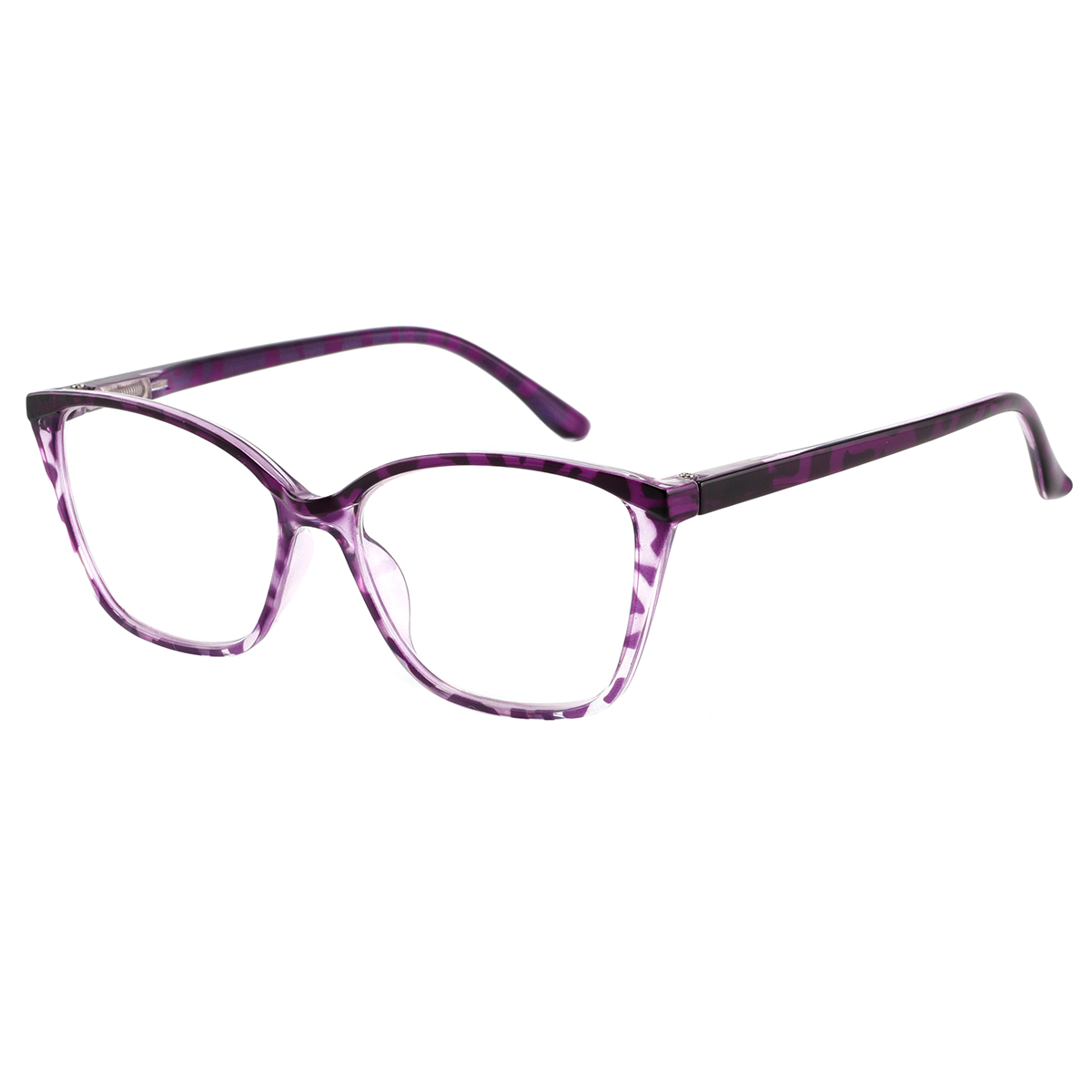 Gaetulia - Browline Purple Reading Glasses for Men & Women