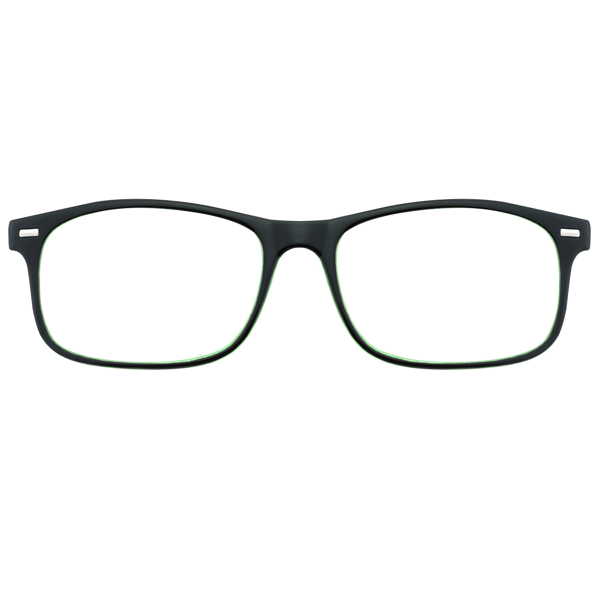 Fashion Rectangle Green  Reading Glasses for Women & Men