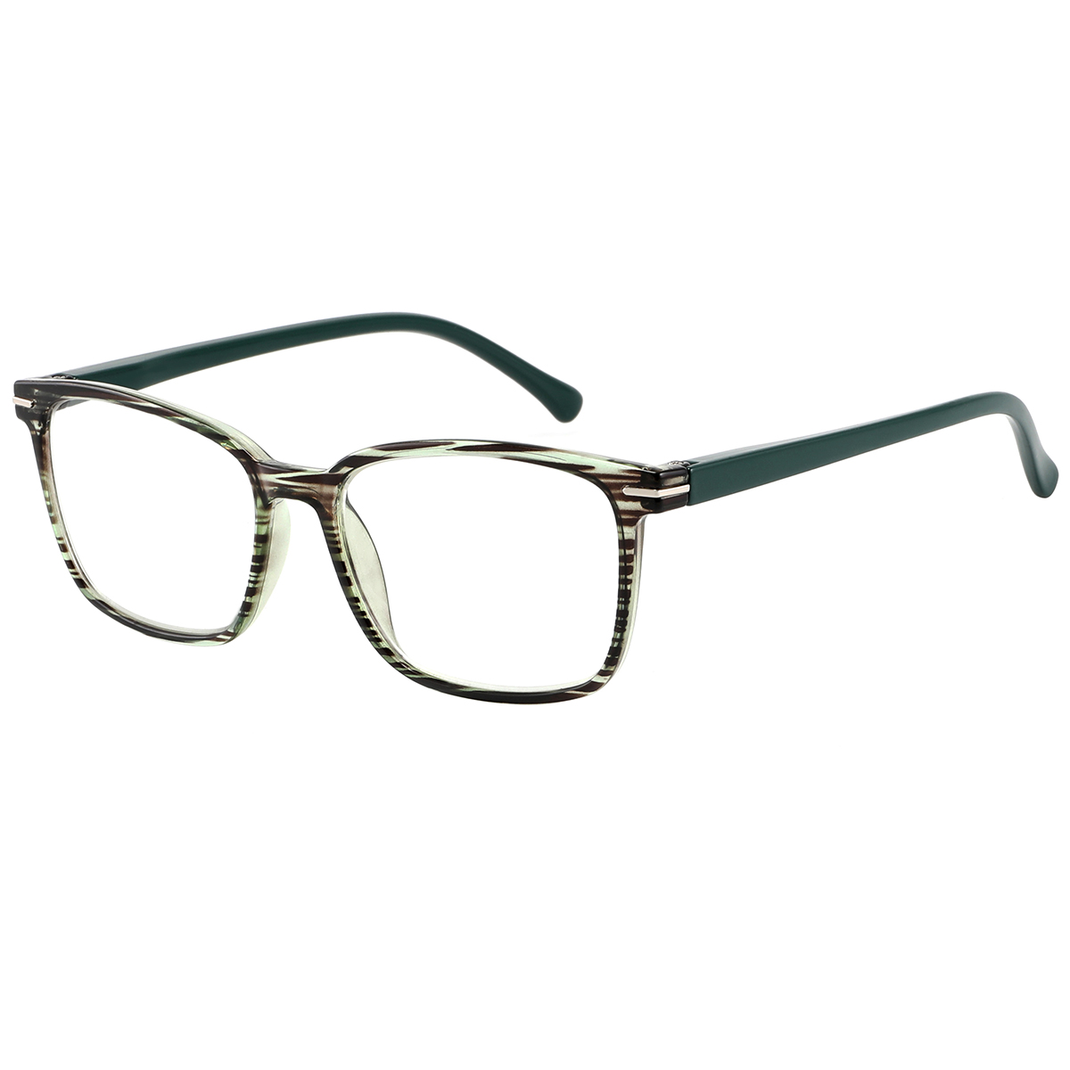 Getae - Square Green Reading Glasses for Men & Women