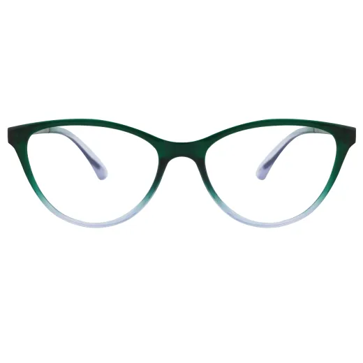 Hispania - Square Green Reading glasses for Women