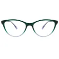 Hispania - Square Green Reading Glasses for Women
