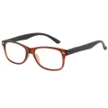 Lege - Rectangle Red Reading Glasses for Men & Women