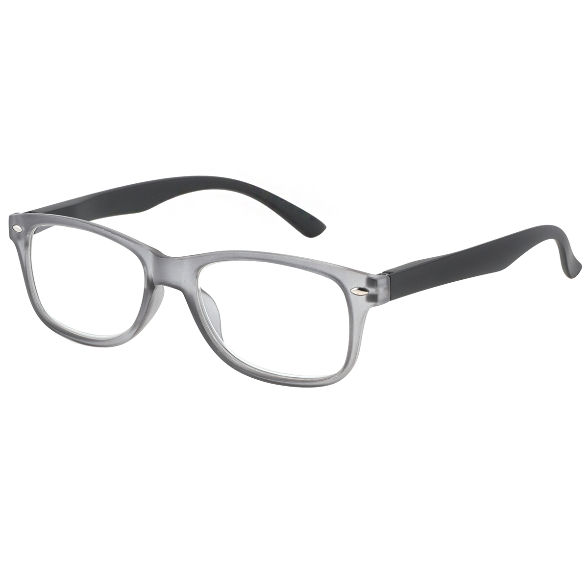 Lege - Rectangle Gray Reading Glasses for Men & Women