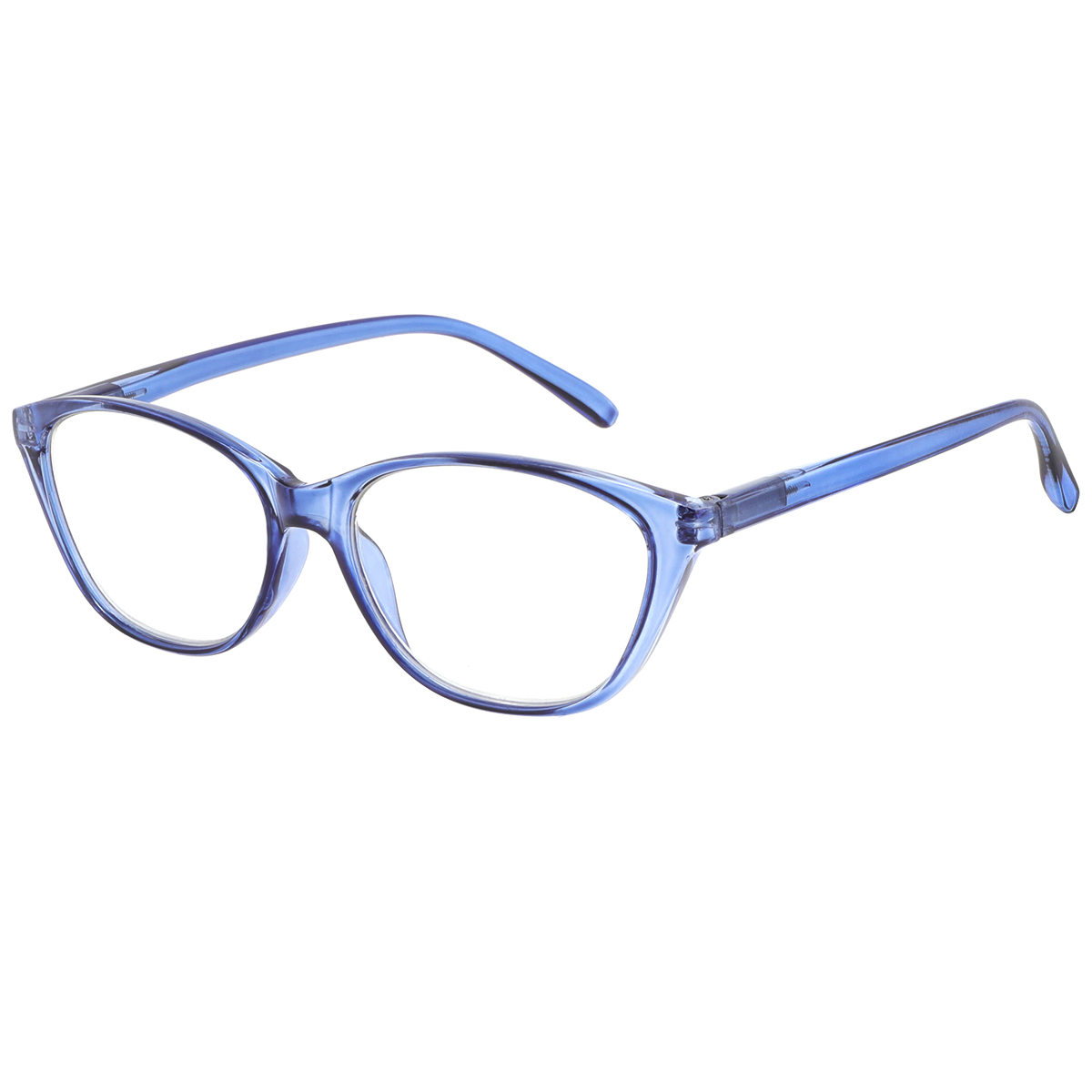 Claire - Cat-eye Blue Reading Glasses for Women
