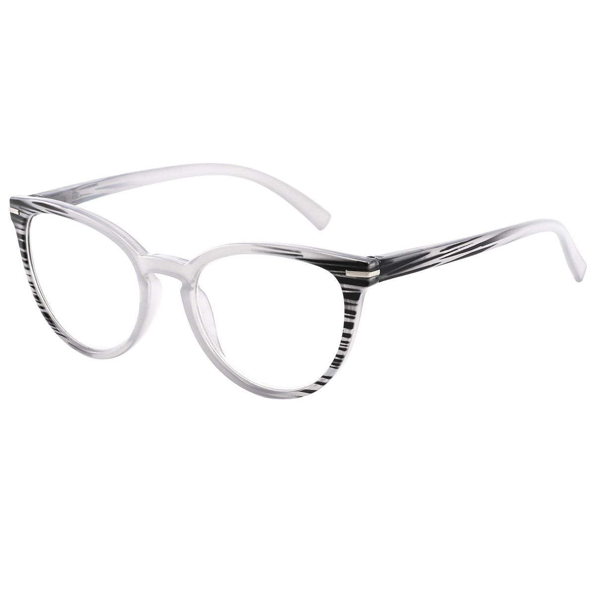 Mogul - Cat-eye Gray Reading Glasses for Women