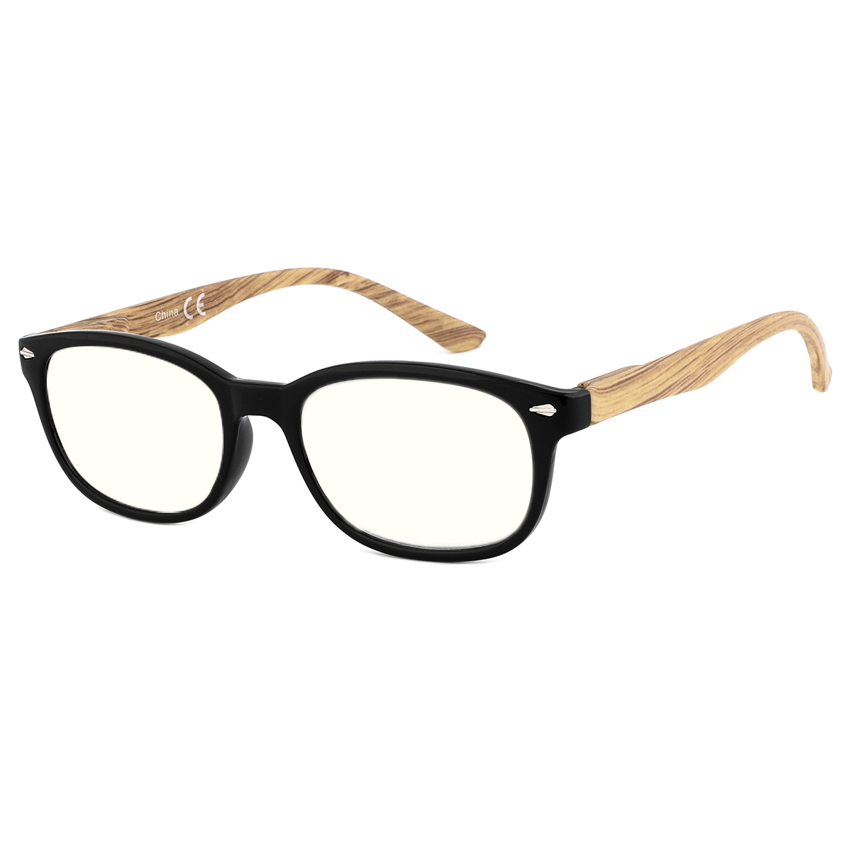 Locus - Oval Black-Wood Reading Glasses for Men & Women