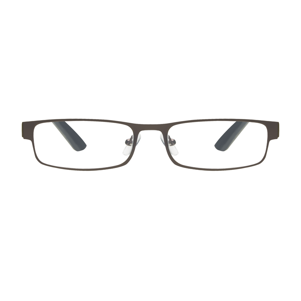 rectangle matte-brown reading-glasses