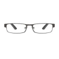 Gothi - Rectangle matte brown Reading Glasses for Men