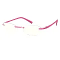Augeas - Oval Pink Reading Glasses for Women
