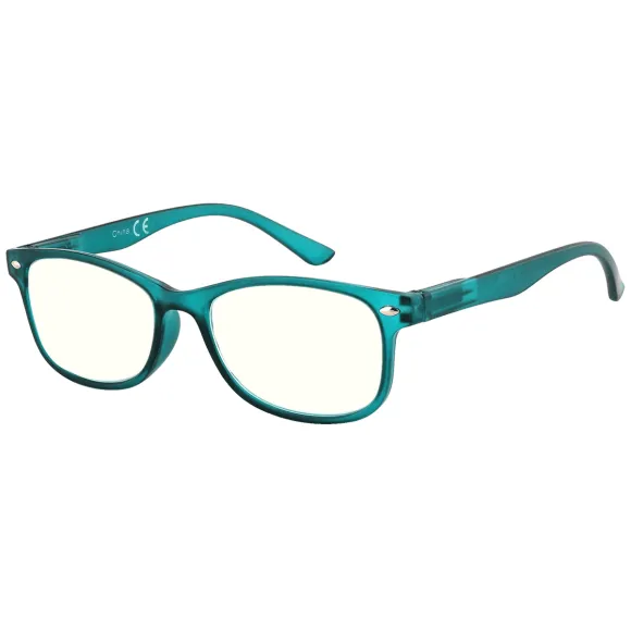 oval turquoise reading glasses