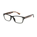 Caesar - Rectangle Black Reading Glasses for Men & Women