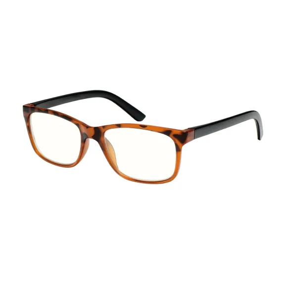 rectangle demi-black reading glasses
