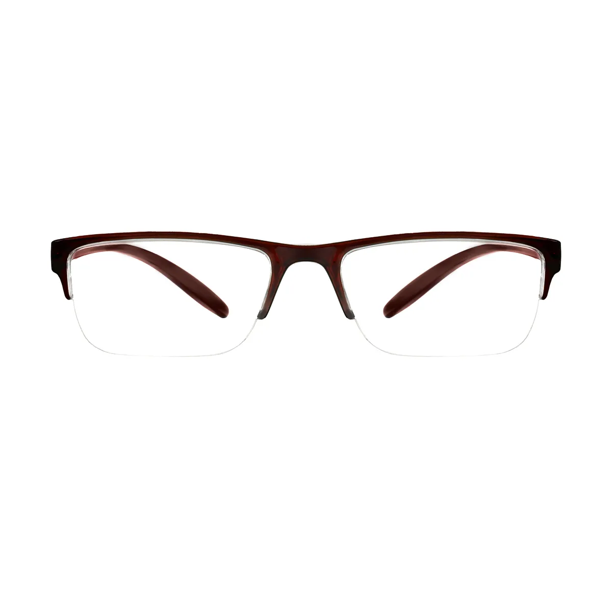 Classic Browline Gray-Transparent  Reading Glasses for Women & Men