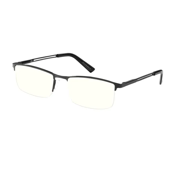 browline black reading glasses