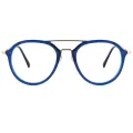 Alcott - Aviator Blue Reading Glasses for Men & Women