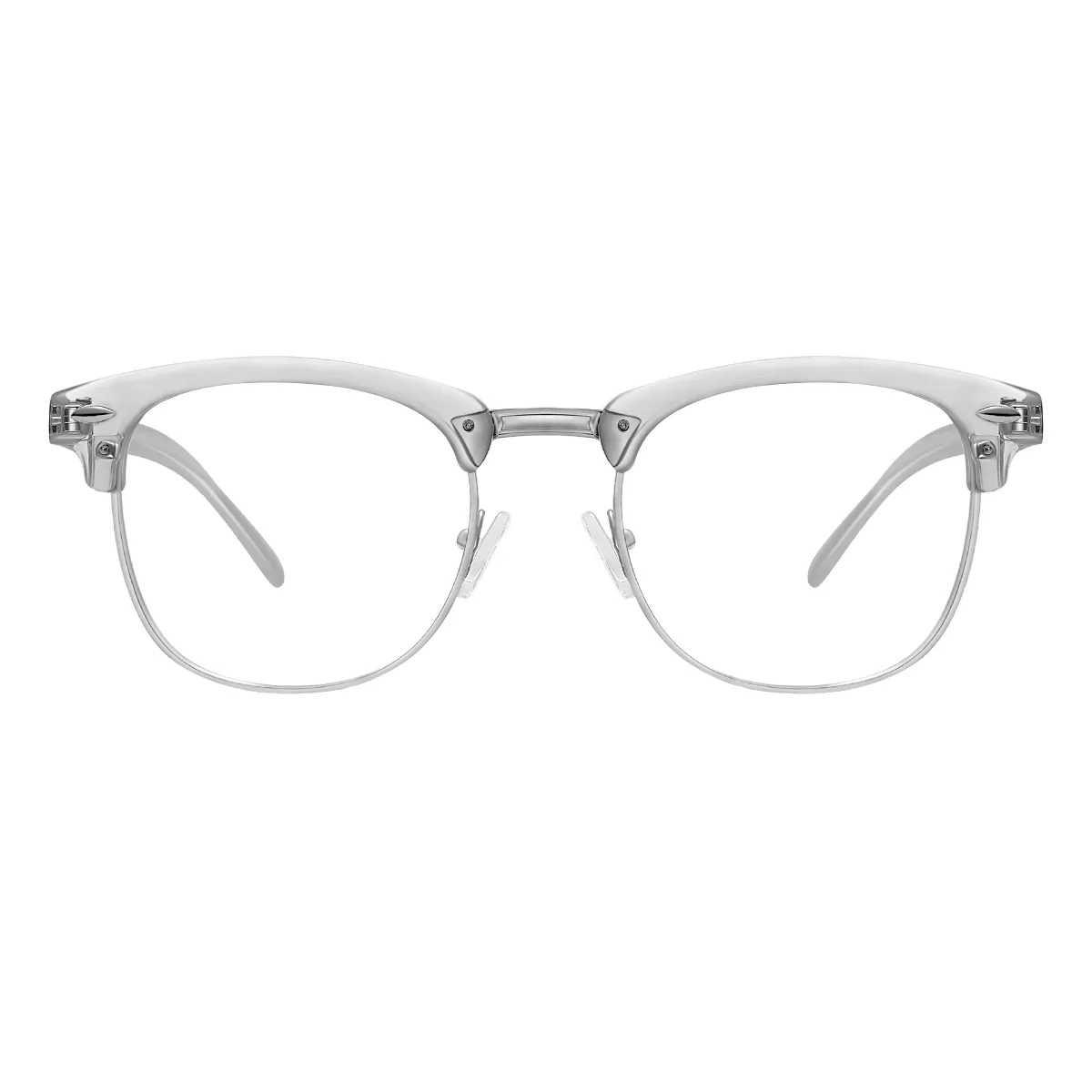 Flora - Browline Transparent Reading glasses for Men & Women
