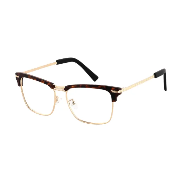 browline demi-gold reading glasses