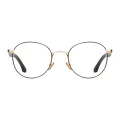 Cadmus - Round Black-Gold Reading Glasses for Men