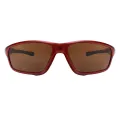 Kent - Rectangle Red Sunglasses for Men & Women