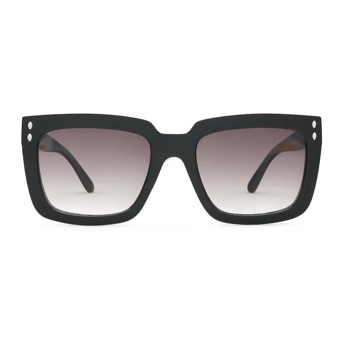 Deirdre - Square Black Sunglasses for Men & Women