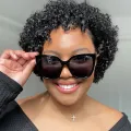 Livia - Square Black Sunglasses for Women
