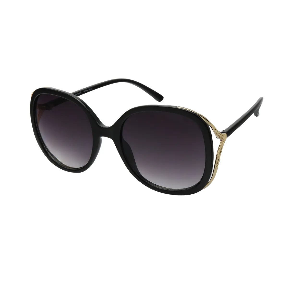 Fashion Round Gold Sunglasses for Women