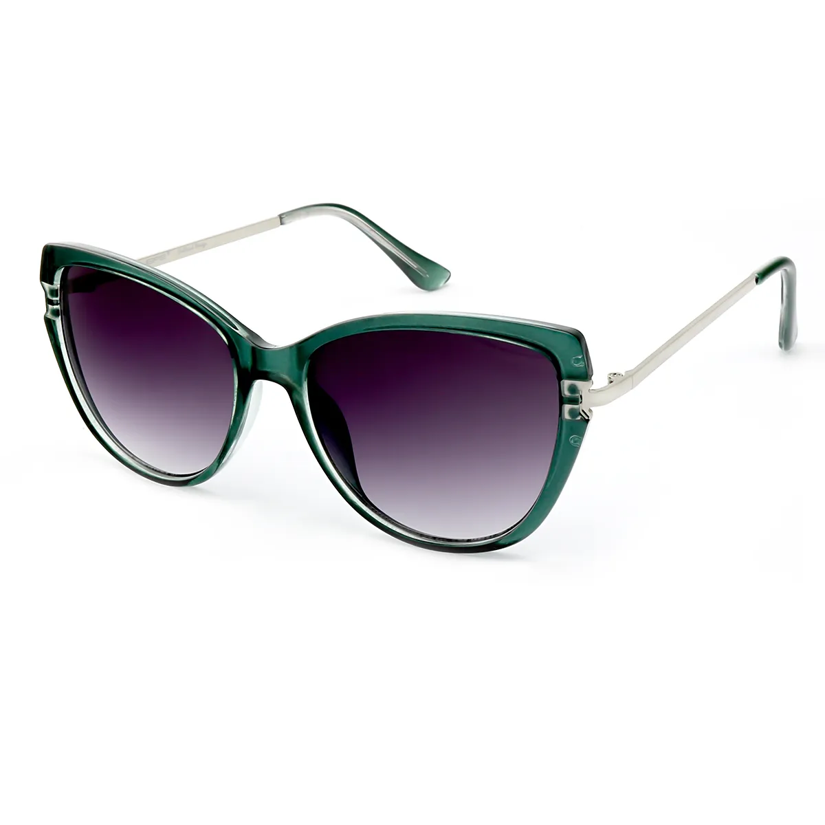 Minnie - Cat-eye Pearl Green Sunglasses for Women