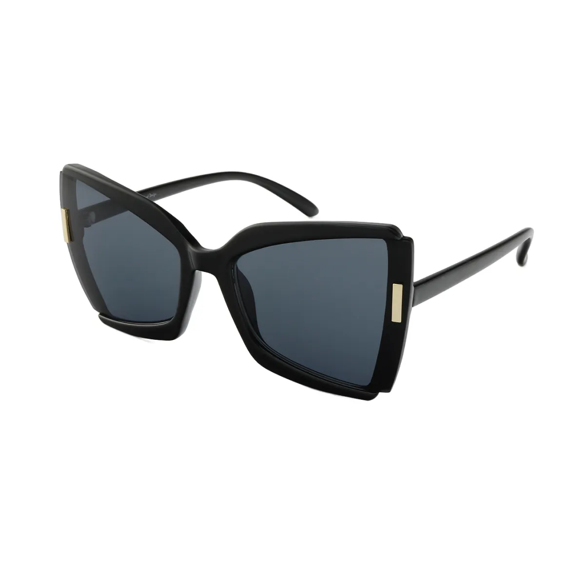 Pat - Square Black Sunglasses for Women