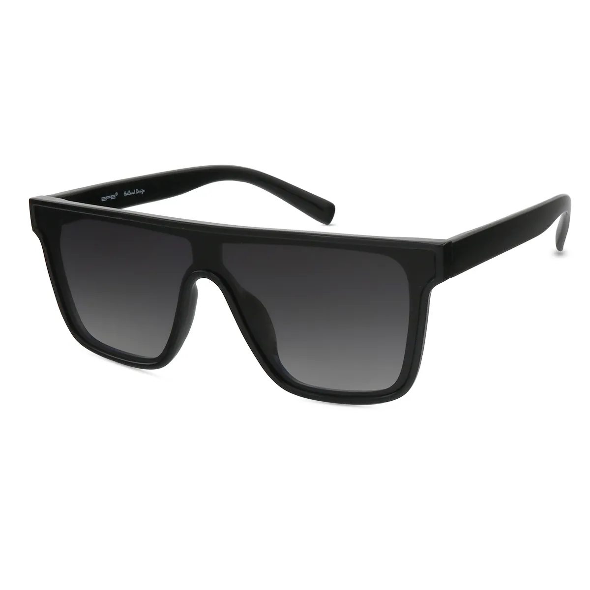 Winifred - Square Black Sunglasses for Men & Women
