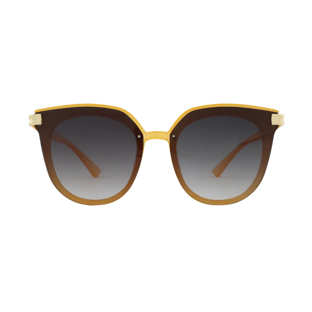 Lucile - Cat-Eye Yellow Sunglasses for Women