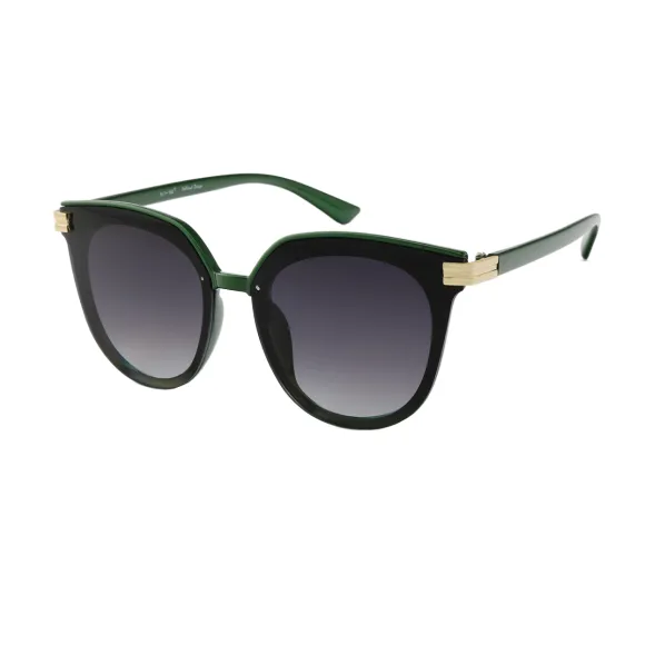 cat-eye green sunglasses
