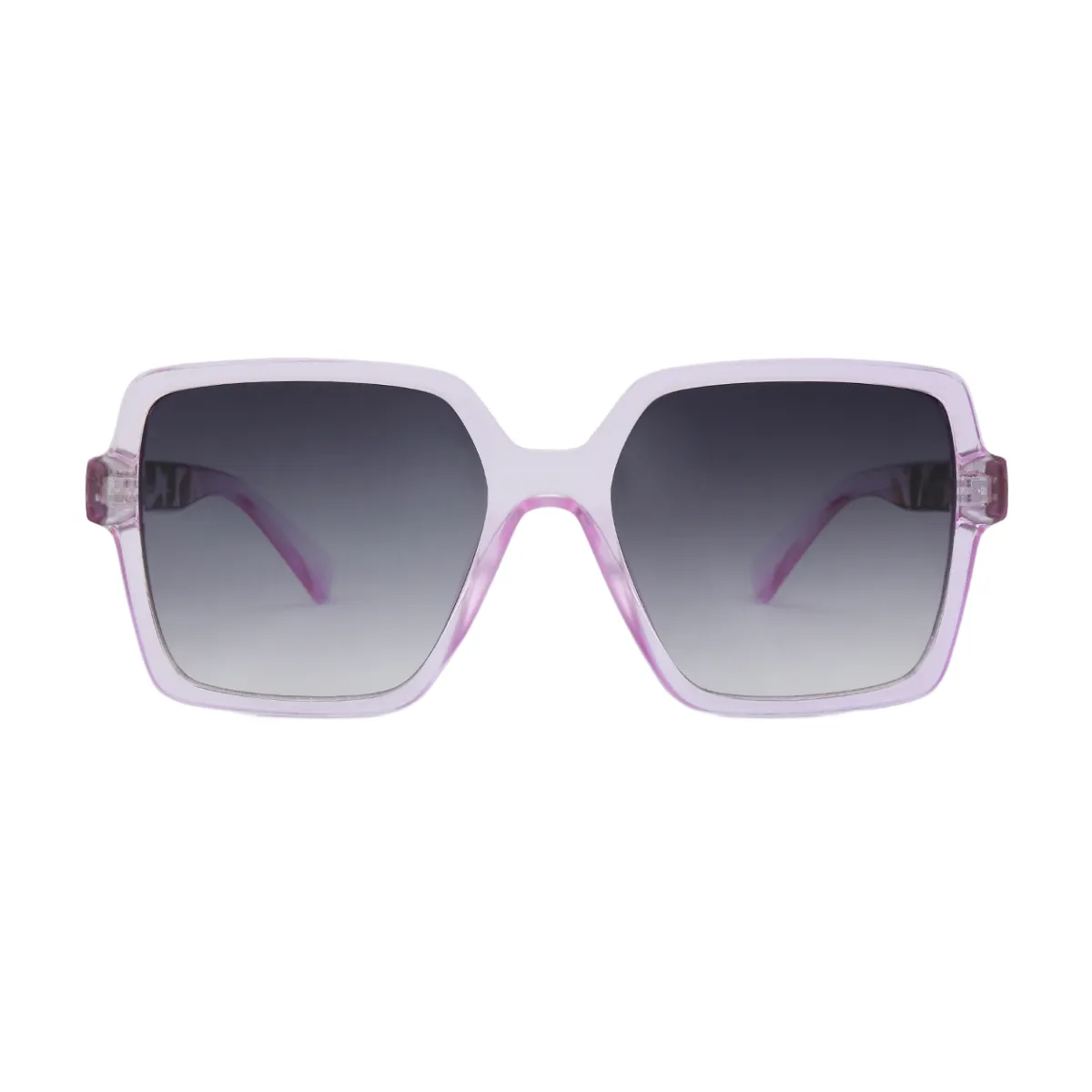 Sadie - Square Transparent-Purple Sunglasses for Women