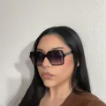 Sadie - Square Transparent Purple Sunglasses for Women