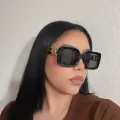 Urania - Square Black Sunglasses for Women