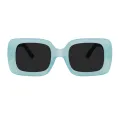 Anastasia - Square Green Sunglasses for Women