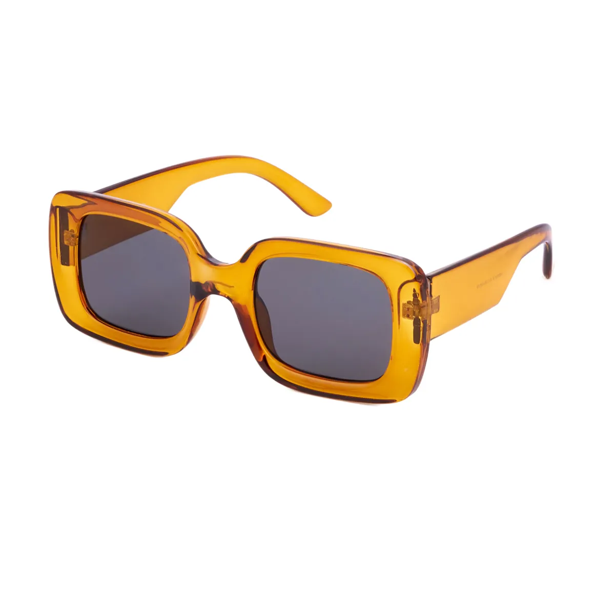Anastasia - Square Transparent Yellow Sunglasses for Women