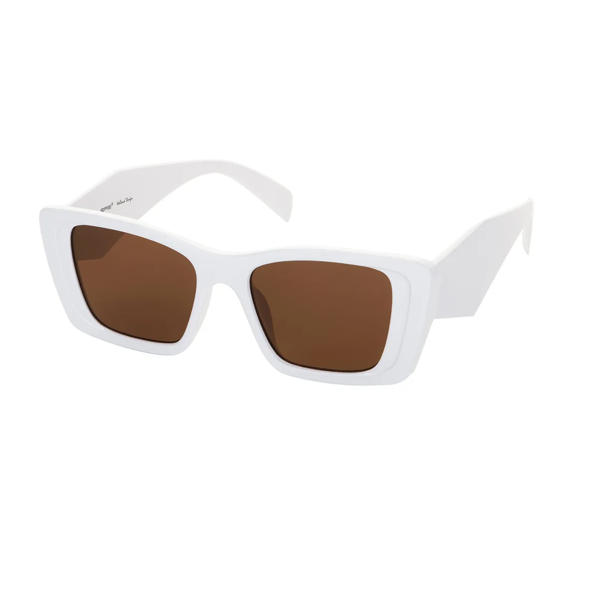 Jam - Square White Sunglasses for Women