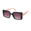 Baro - Square Pink Sunglasses for Women