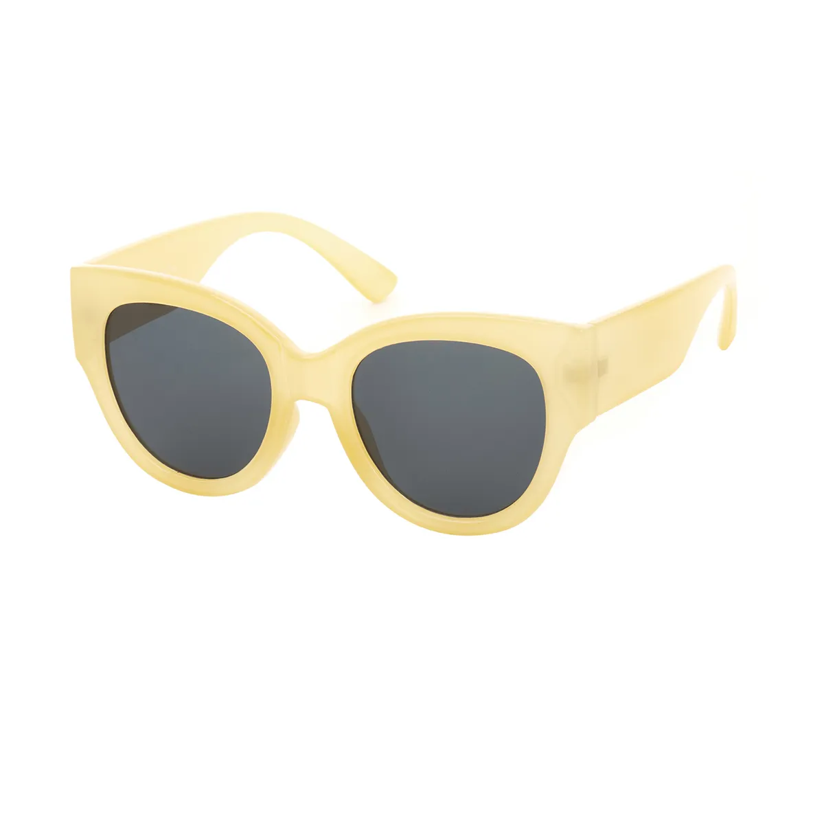 Alie - Oval Yellow Sunglasses for Women