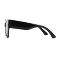 Alie - Oval Black Sunglasses for Women