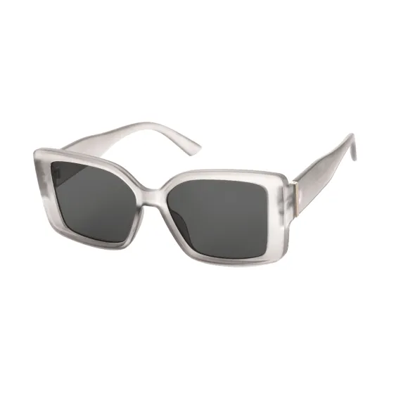 rectangle transparent-grey sunglasses