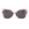 Tony - Square Purple Sunglasses for Women