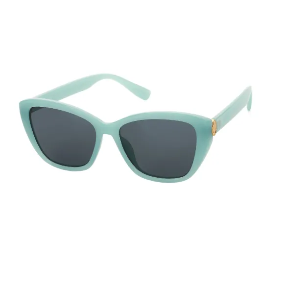 cat-eye green sunglasses