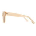 Aniston - Square White Sunglasses for Women
