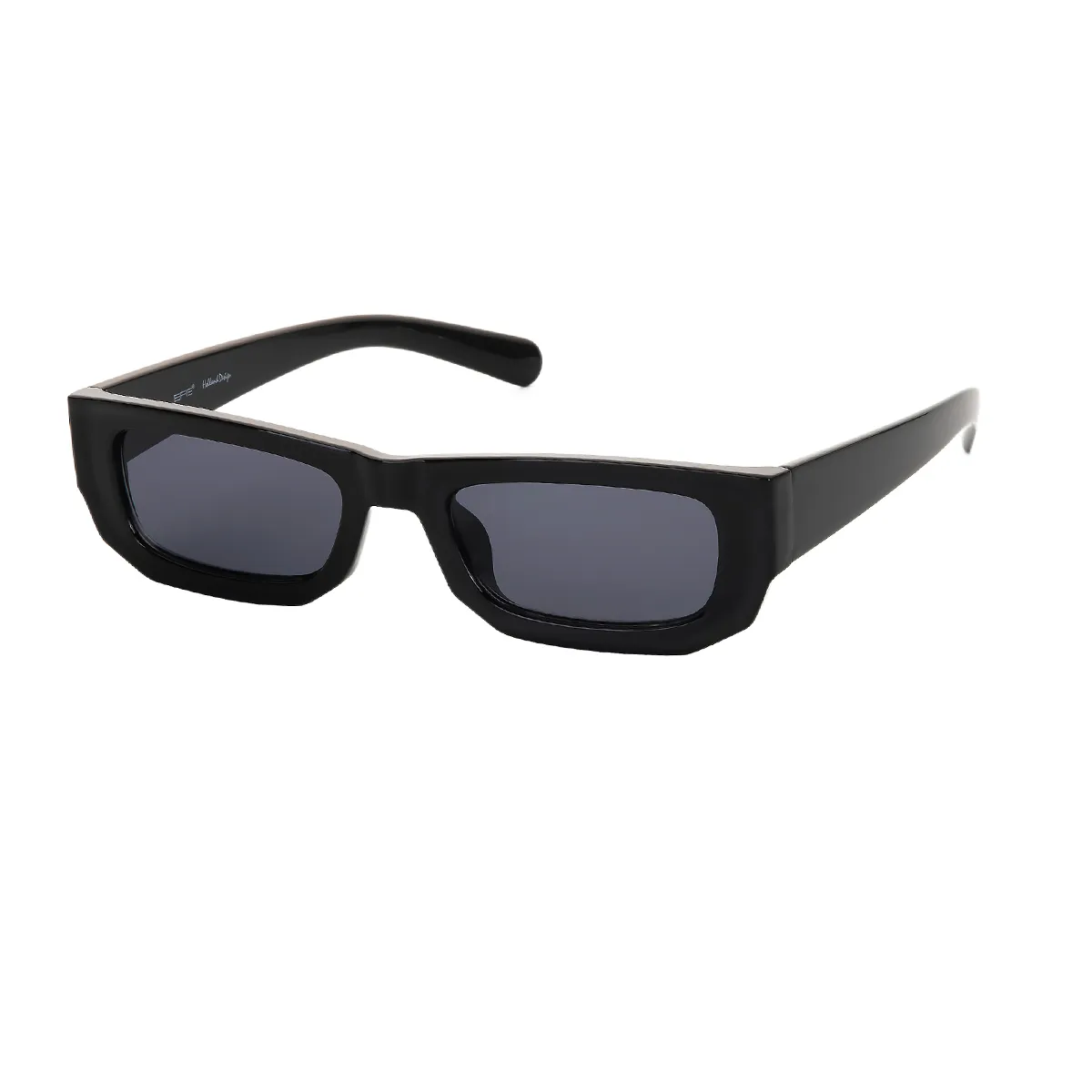 Buffay - Rectangle Black Sunglasses for Women