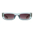 Buffay - Rectangle White-demi Sunglasses for Women