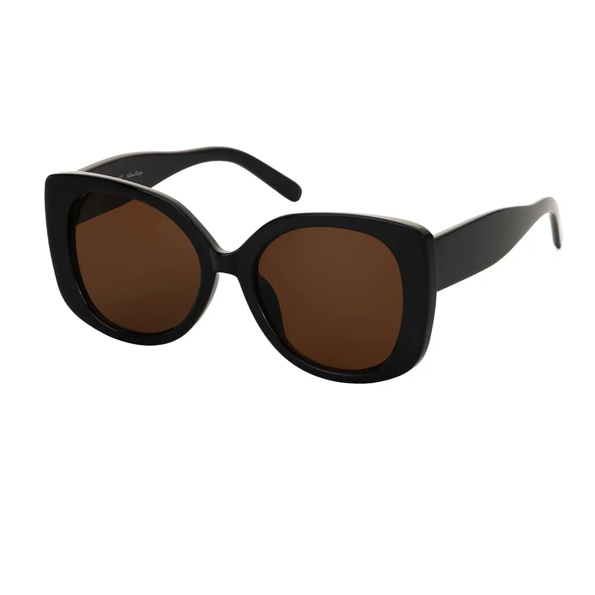 Gaki - Square Black Sunglasses for Women