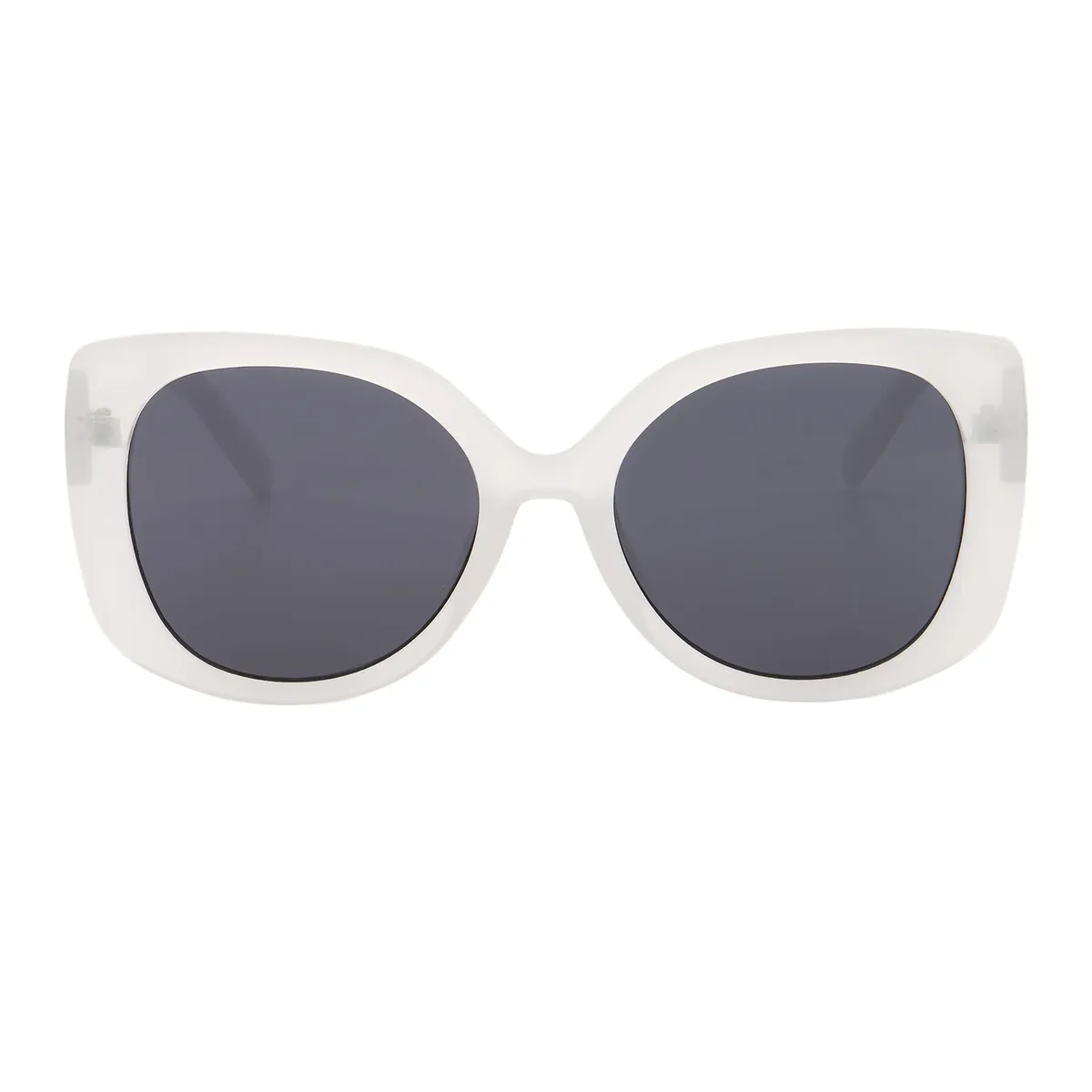 Gaki - Square White Sunglasses for Women
