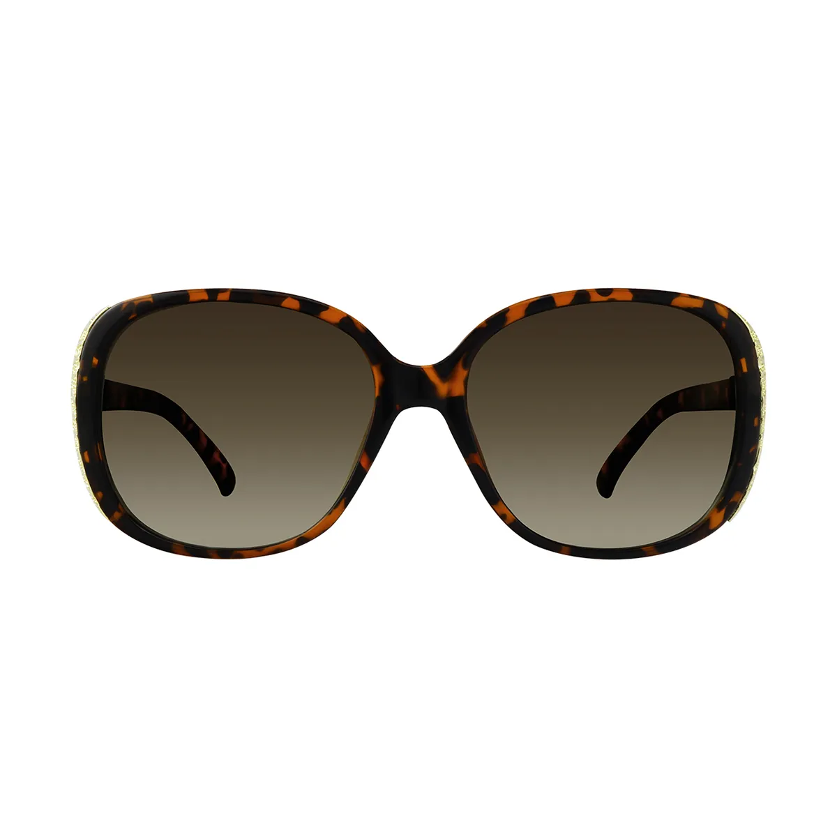 Yvette - Oval Tortoiseshell Sunglasses for Women