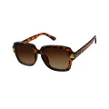 Foena - Square Brown Sunglasses for Women